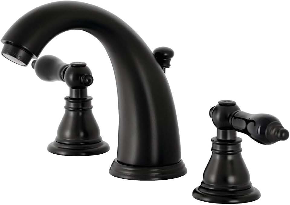 Kingston Brass KB980AKL Duchess Widespread Bathroom Faucet, Matte Black