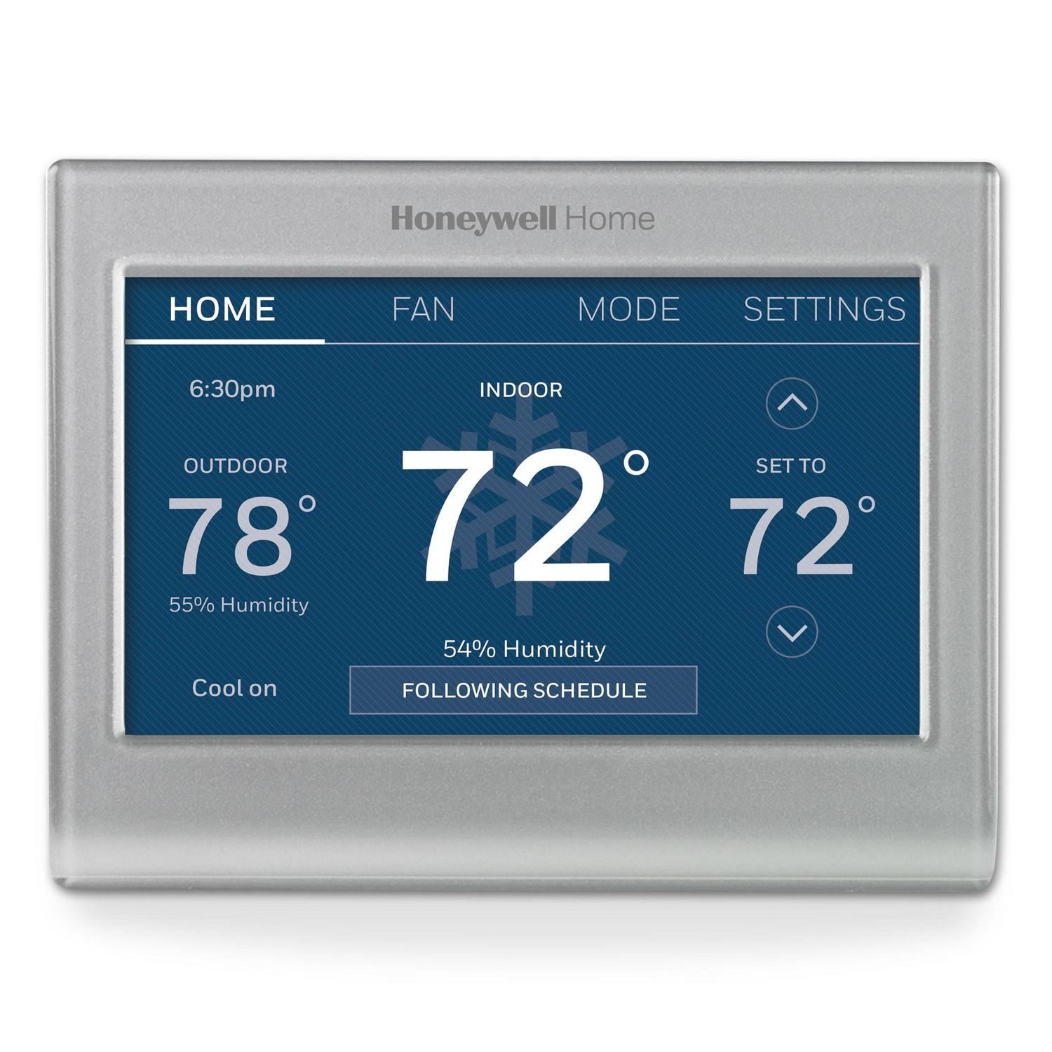 Honeywell Home RTH9585WF Smart Color Silver Smart Thermostat with Wi-Fi Compatibility