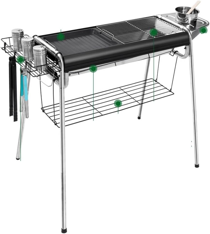 Complete Set Of Thickened Barbecue Stove Home Stainless Steel Barbecue Rack Outdoor Charcoal