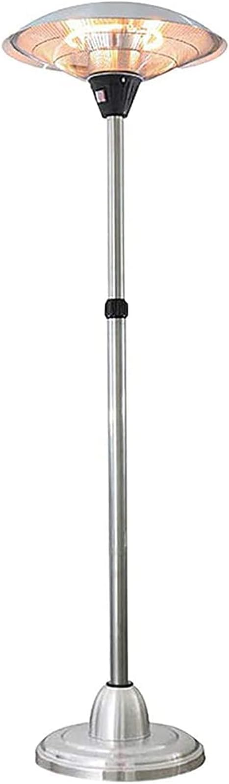 NaoSIn-Ni Outdoors Patio Heater, Electric Heater Terrace Heater Waterproof and Height Adjustable Outdoor Free Standing Heater for Garden Patio Home