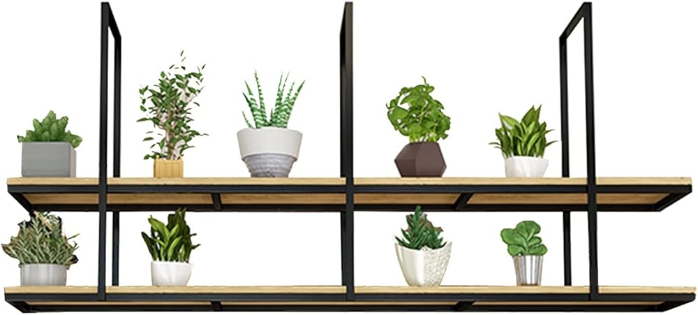 Pot Pan Ceiling Hanging Rack, Kitchen Utensils Saucepan Shelves Wall Mount Shelf 80/90/100/120/140/150cm Decorative Flower Stand, for Bar/Restaurant, Black (Size : 150x30x80cm)