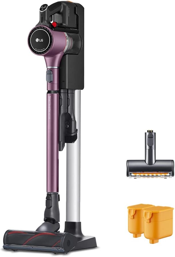 LG CordZero Cordless Stick Vacuum Cleaner, 2 Batteries [10 Year Motor Warranty] Powerful Cleaning for Carpet, Floor, Hardwood, Pet Hair, Furniture, Dust, Lightweight, High-Capacity Dust Bin, A927