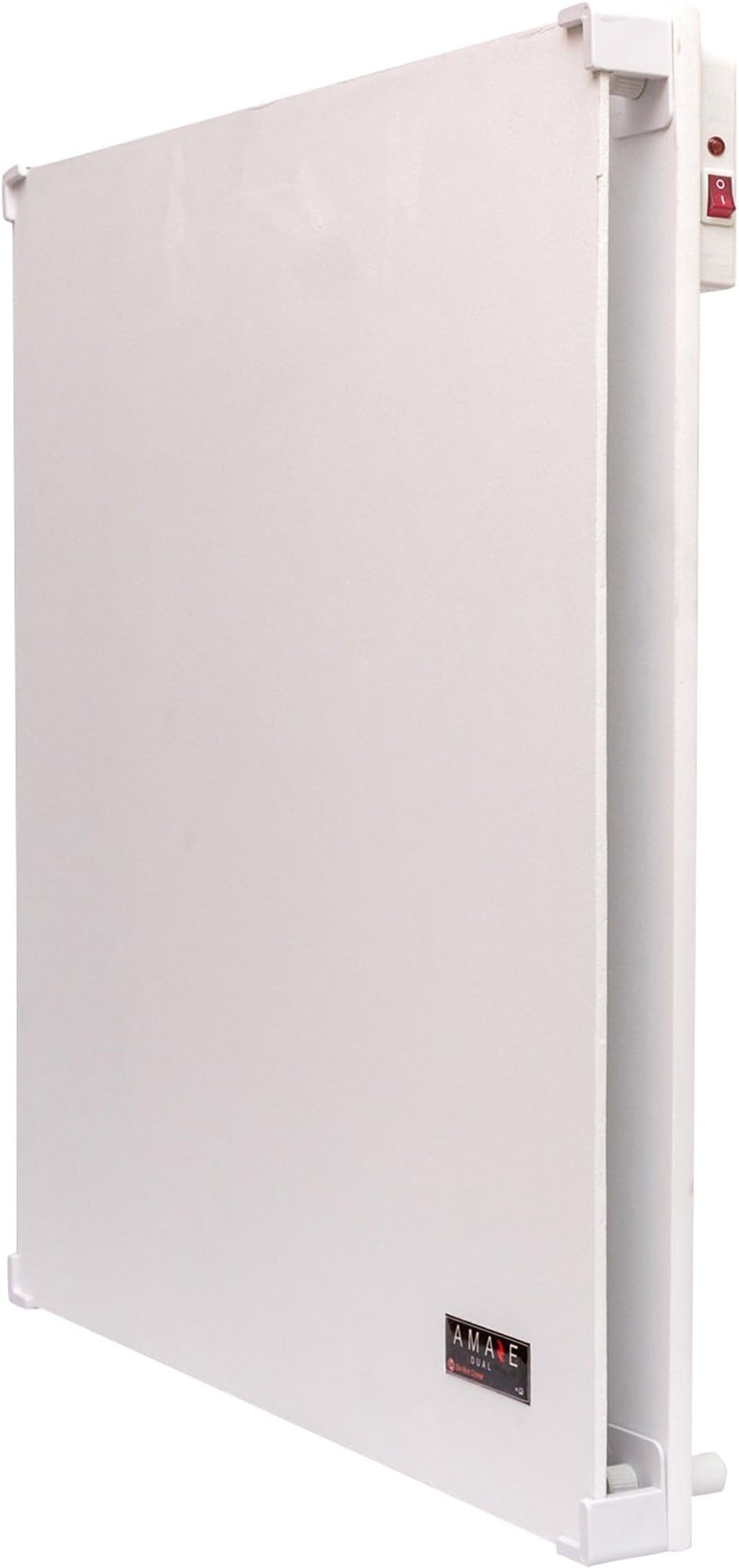 Amaze Heater Dual 400W Convection Wall Mount Space Heater Panel with Heat Guard Cover for 120 Sq Ft Room - 120V - Overheat Protection