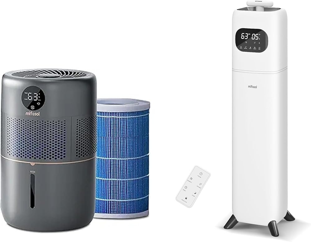 9L Ultrasonic Cool Mist Humidifier + 5L Evaporatvie Humidifier