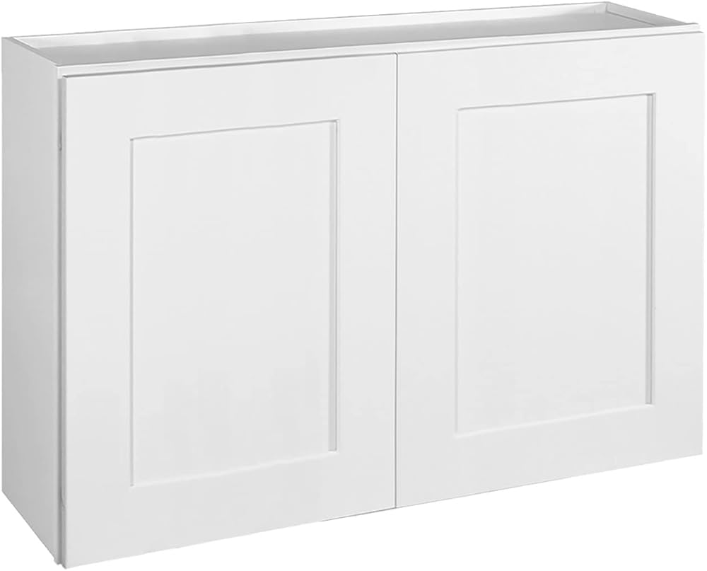 Design House 613414 Brookings Fully Assembled Shaker Style Tall Wall Kitchen Cabinet, 36x24x12, White