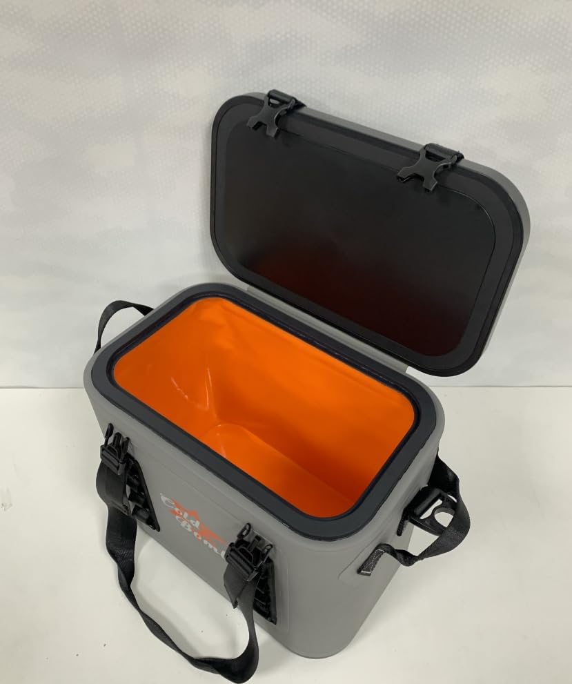 Camping Cooler, Soft-Sided Design with Shoulder Strap, Bag Gray