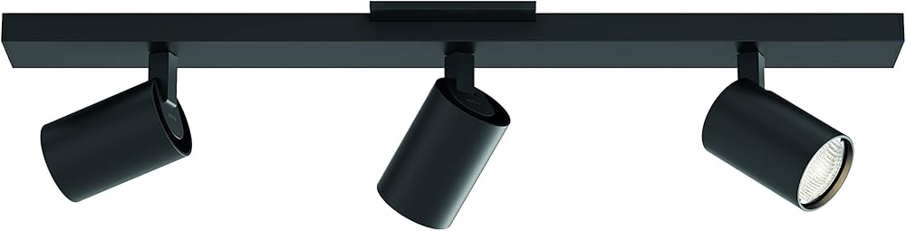 Astro Ascoli Triple Bar Dimmable Indoor Spotlight (Matt Black) - Dry Rated - GU10 Lamp, Designed in Britain - 1286117-3 Years Guarantee