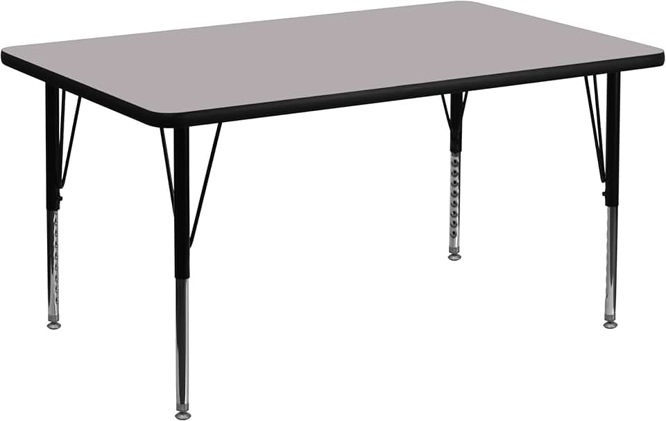 Flash Furniture 30x48 REC Grey Activity Table, 30