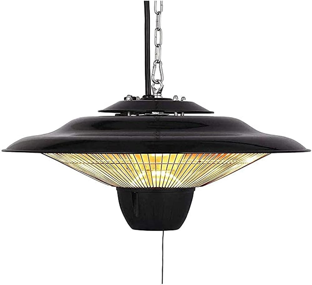 NaoSIn-Ni Outdoor Patio Heater, 2500W Infrared Halogen Tube Outdoor Garden Electric Ceiling Mounted Patio Heater, Halogen Heater for Courtyard Garage Balcony