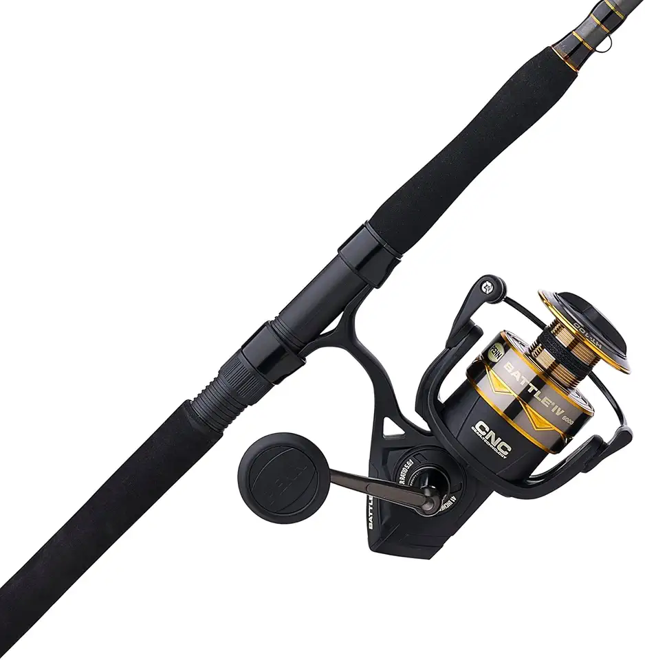 PENN Battle IV Spinning Reel and Fishing Rod Combo