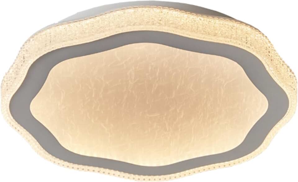 Flush Mount Ceiling Light Fixtures,Led 3000K/4000K/6000K Dimming Ceiling Lamps,Light Crystale Ceiling Lighting for Bedroom Kitchen,Bathroom,Garage,Living Room, Dining Room/19.7Inch