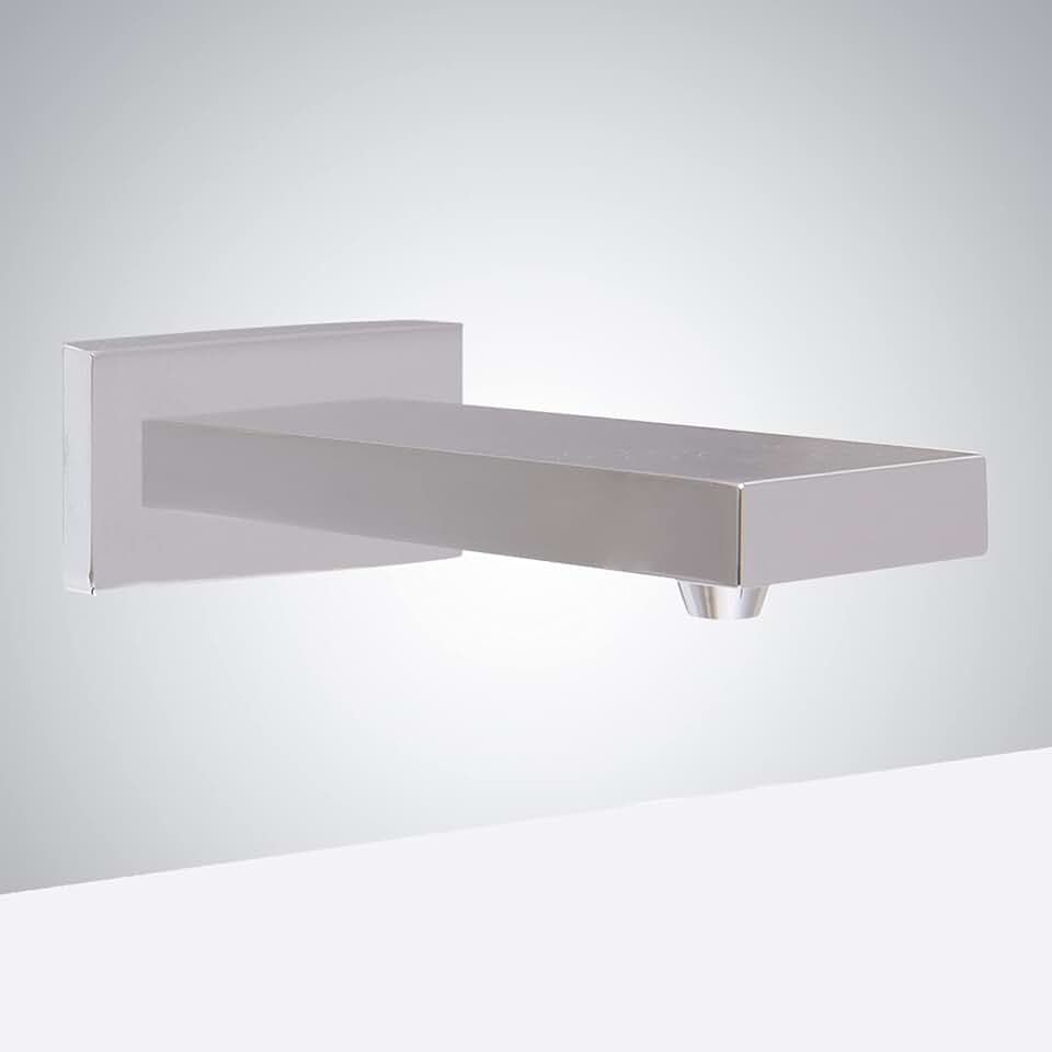 Touch Free Commercial Automatic Sensor Hand Sanitizer Soap Dispenser - FS1018 Contemporary Style Wall Mount Metal Sensor Soap Dispenser - Brushed Nickle Finish