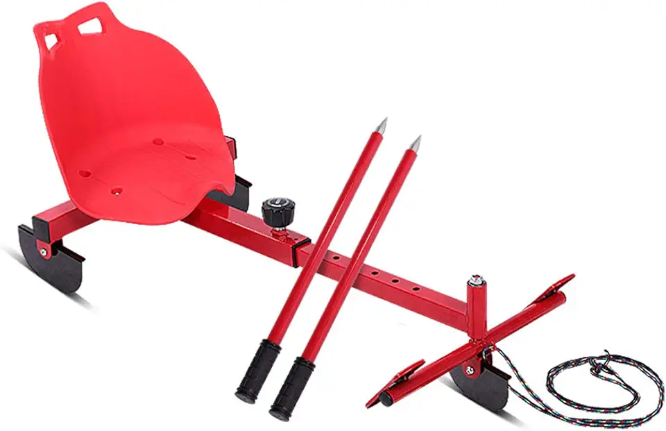 FACAI Libao Ski Car Skating Car Ski Area Skating Rink Play Snow Park Use Children Adult Ice Bike Red