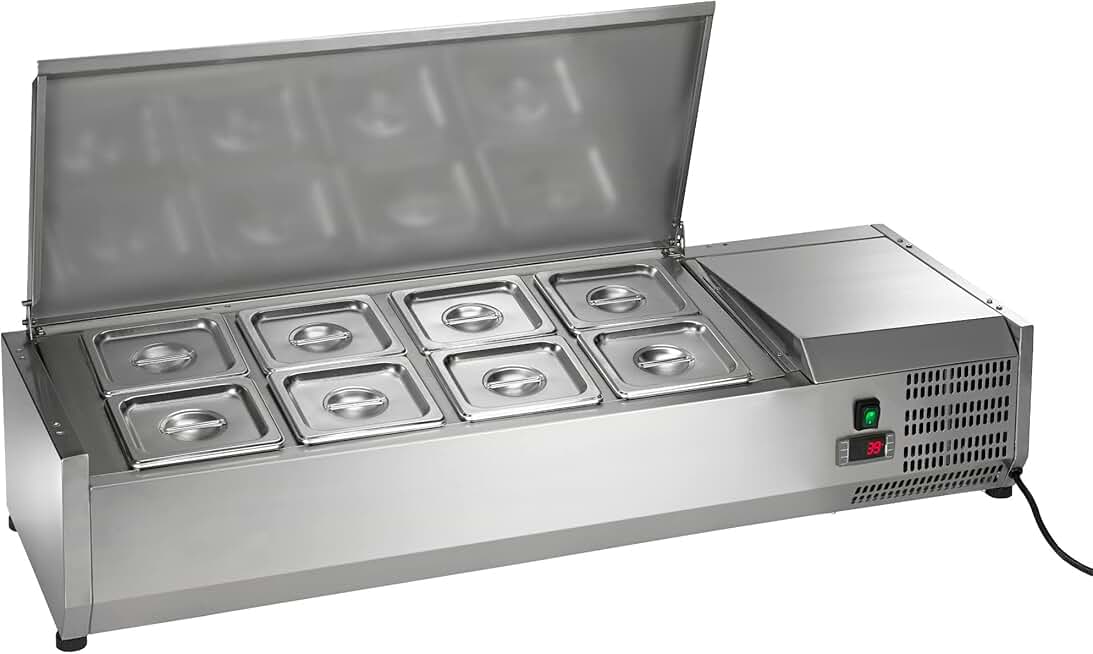 Arctic Air ACP48 47.25-Inch Countertop Refrigerated Sandwich/Salad Prep Table, Stainless Steel, 115v