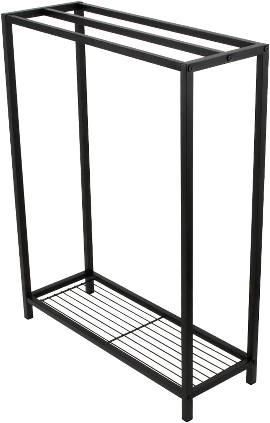 Kingston Brass SCC8350 Edenscape Freestanding Iron Towel-Rack, Matte Black 24.63 x 8.88 x 31.75