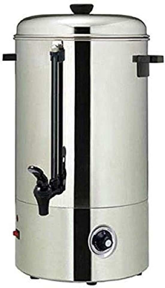 Adcraft WB-40 40-Cup Low Volume Manual Fill Hot Water Dispenser Boiler, Stainless Steel, 1350-Watts, 120v