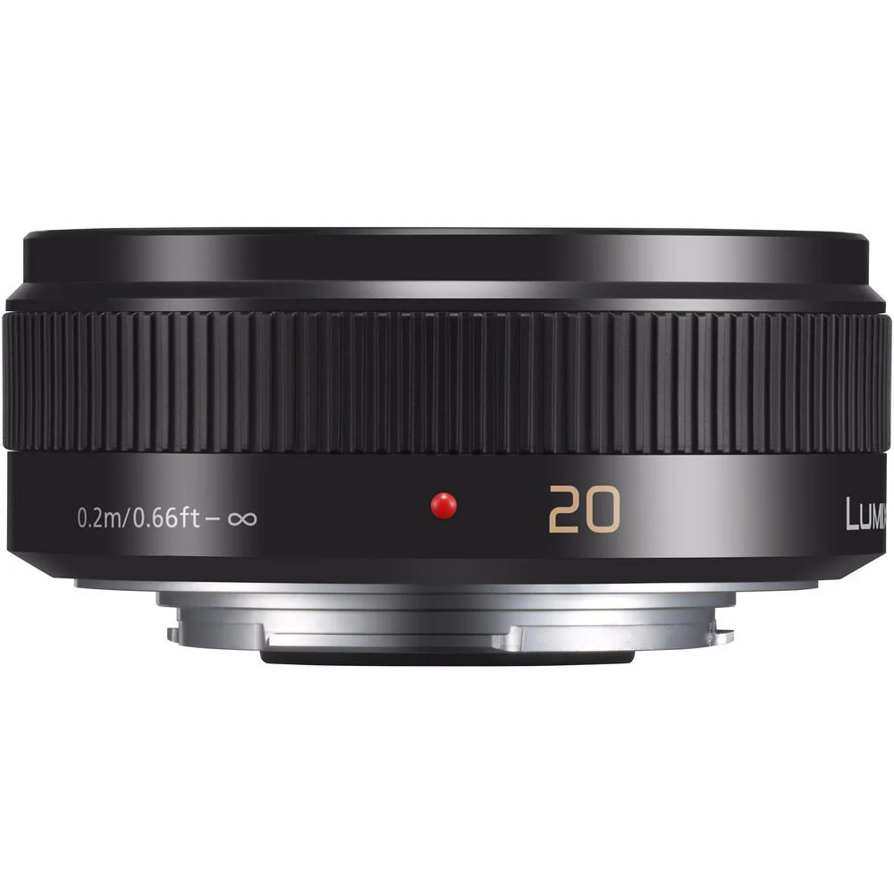 Panasonic Lumix 20mm f1.7 II G Micro Four Thirds Pancake Lens (Black)
