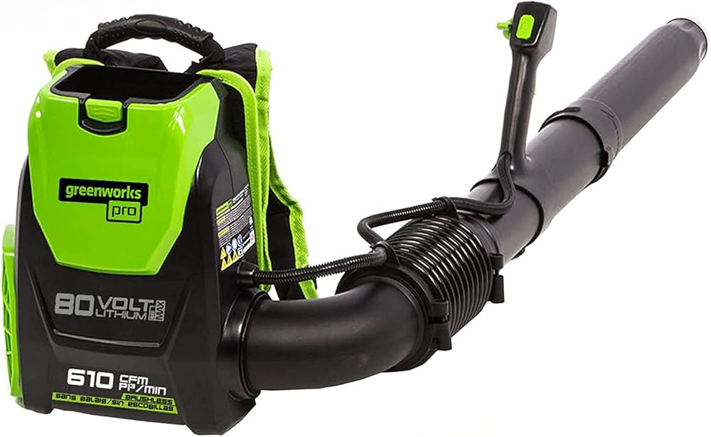 Greenworks 80V (180 MPH / 610 CFM / 75+ Compatible Tools) Cordless Brushless Backpack Blower, Tool Only