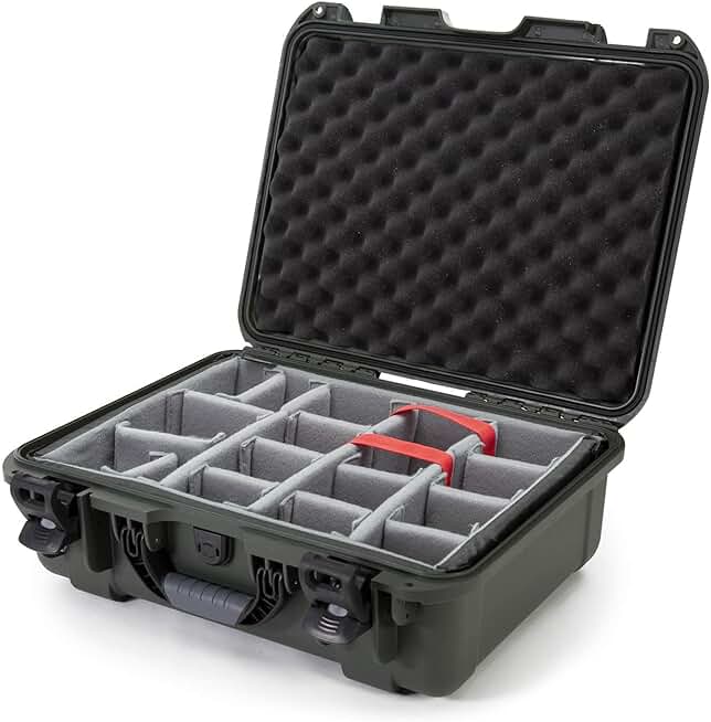 Nanuk 930 Waterproof Hard Case with Padded Dividers - Olive
