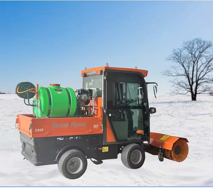 Efficient Snow Sweeping Electric Start 25HP Engine Snow Truck/Snow Plow Change