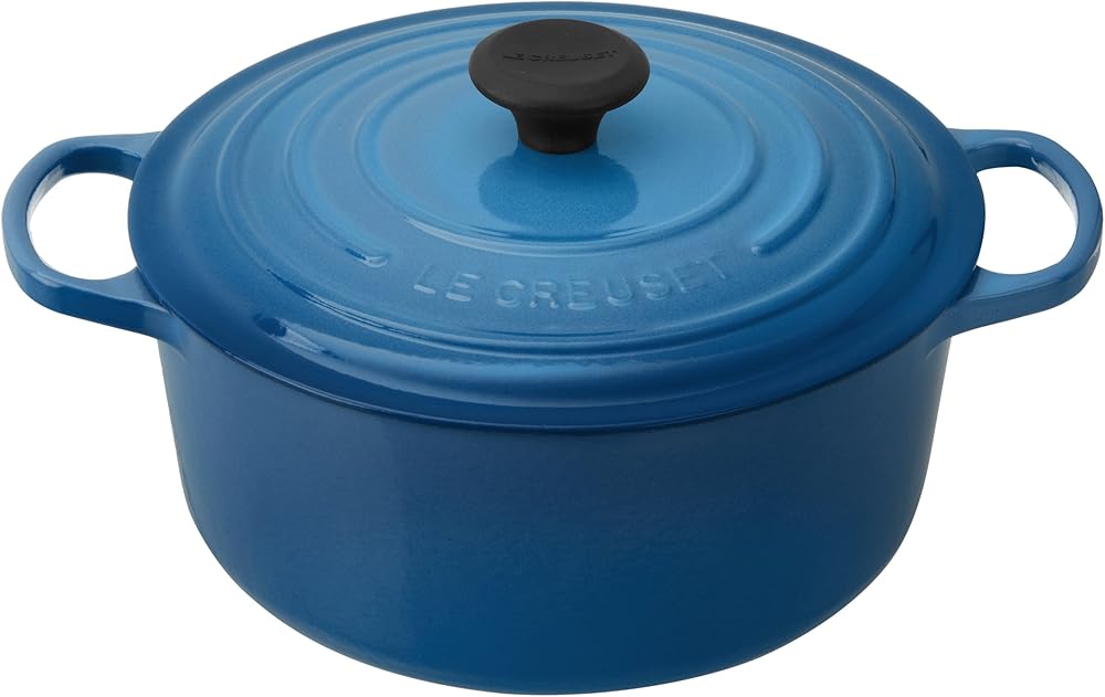Le Creuset Enameled Cast Iron Signature Round Dutch Oven, 5.5 qt., Marseille