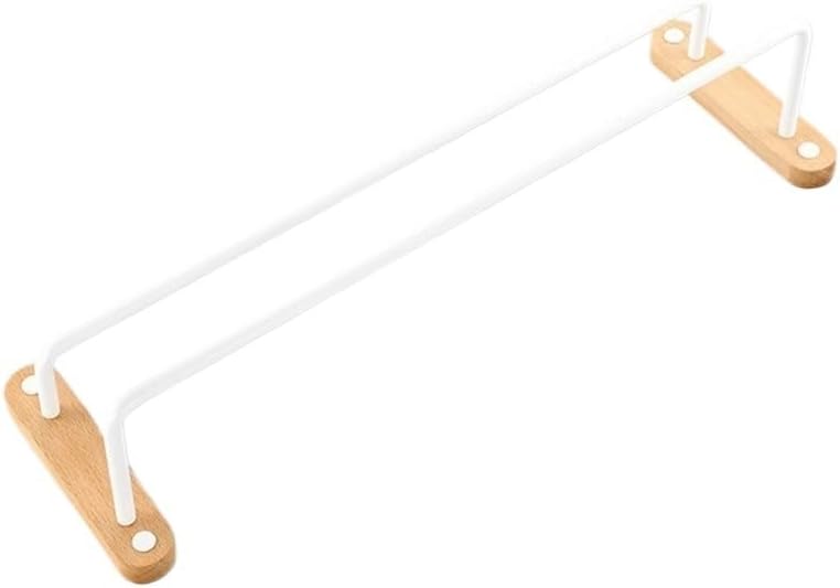 Wooden Space Aluminum Bathroom Towel Rack, No Punching in The Bathroom