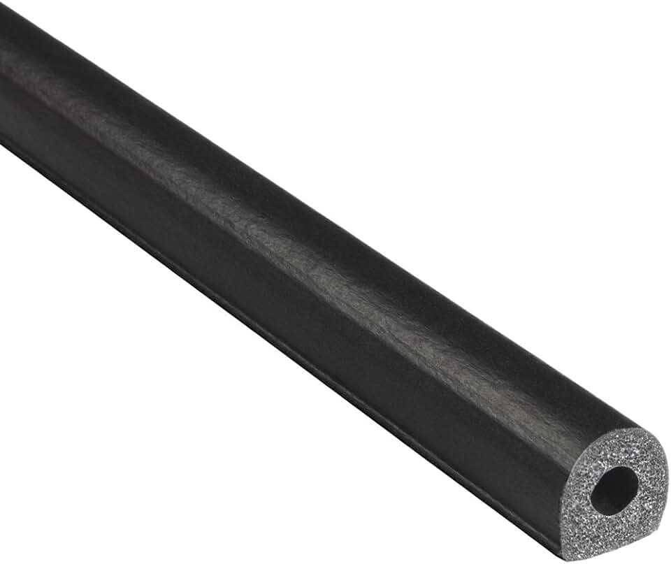 Trim-Lok D-Shaped Rubber Seal (Thick Wall) – .50” Height, .50” Width, 500’ Length – EPDM Foam Seal with HT (General Acrylic) Pressure Sensitive Adhesive System, Door/Window Weather Seal for Cars, Trucks, RVs, Boats