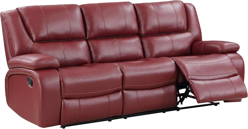 Coaster Camila Motion Sofa, Red