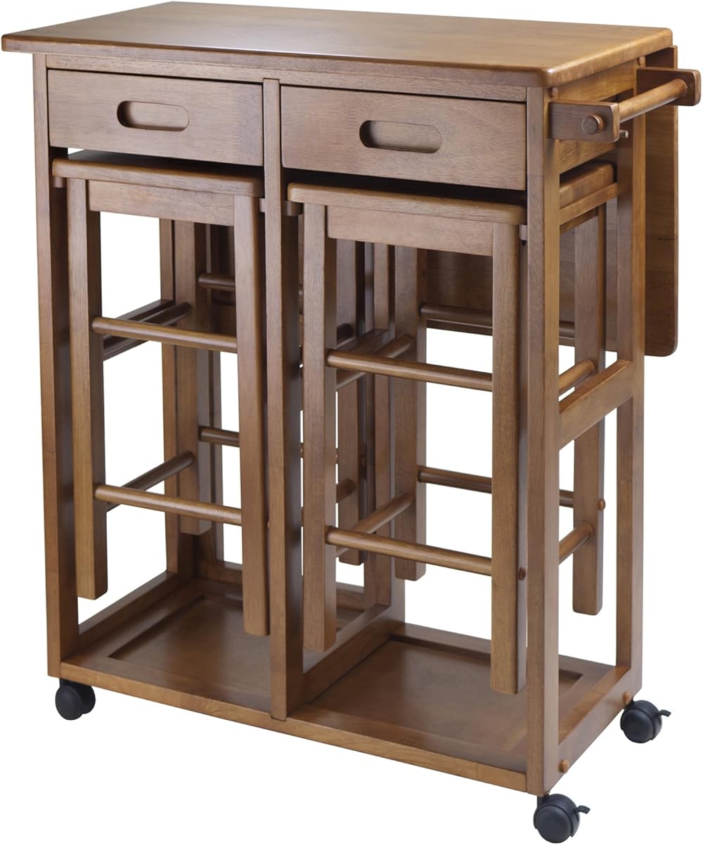 Winsome Wood Suzanne Kitchen, Square, Teak