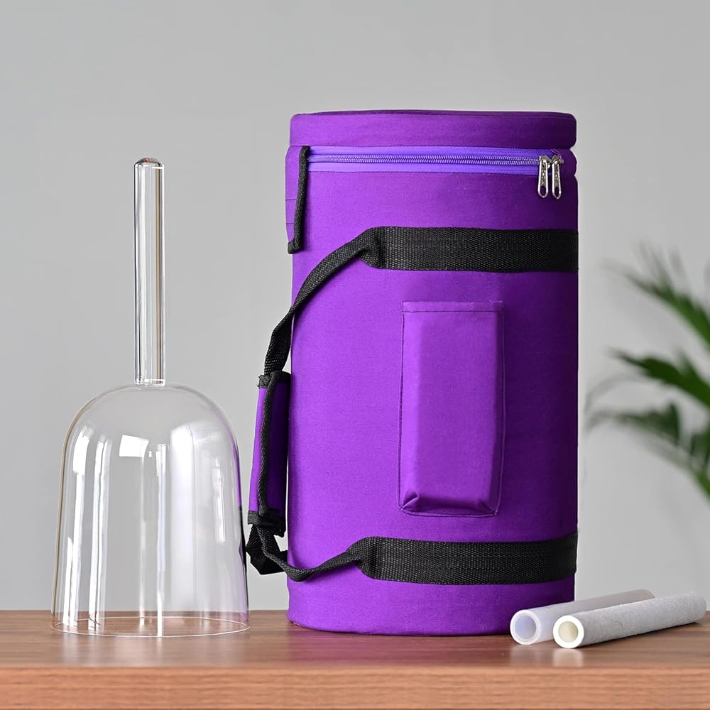 6 Inch F Note Handle Clear Quartz Crystal Singing Bowl + 6