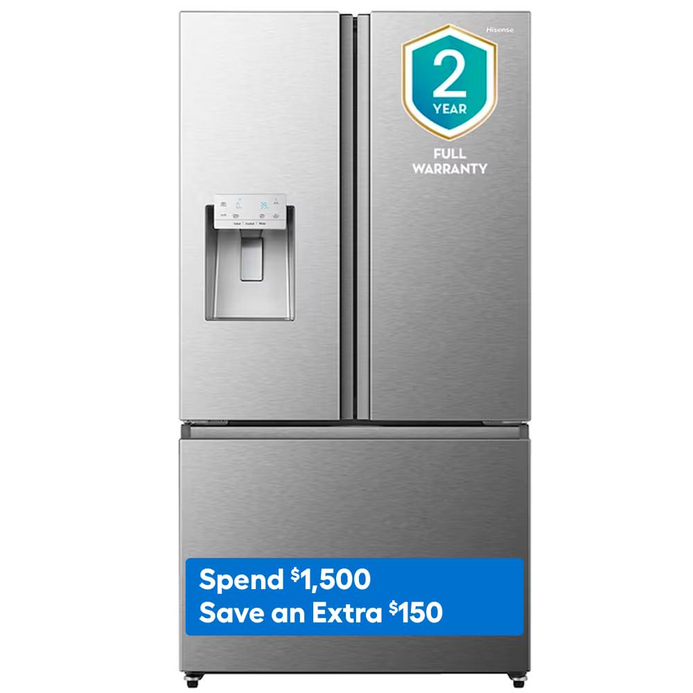 Hisense 25.4-cu ft French Door Refrigerator with Dual Ice Maker (Fingerprint Resistant Stainless Steel) ENERGY STAR