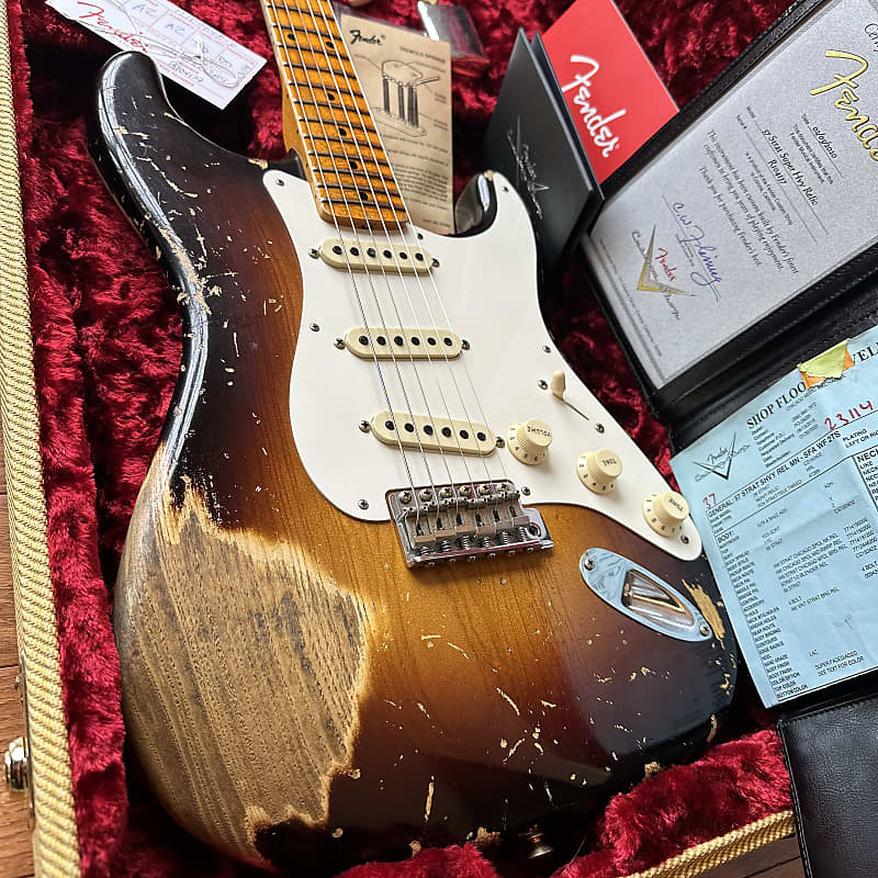 2020 Fender Custom Shop ‘57 Stratocaster Super Heavy Relic CME - Sunburst