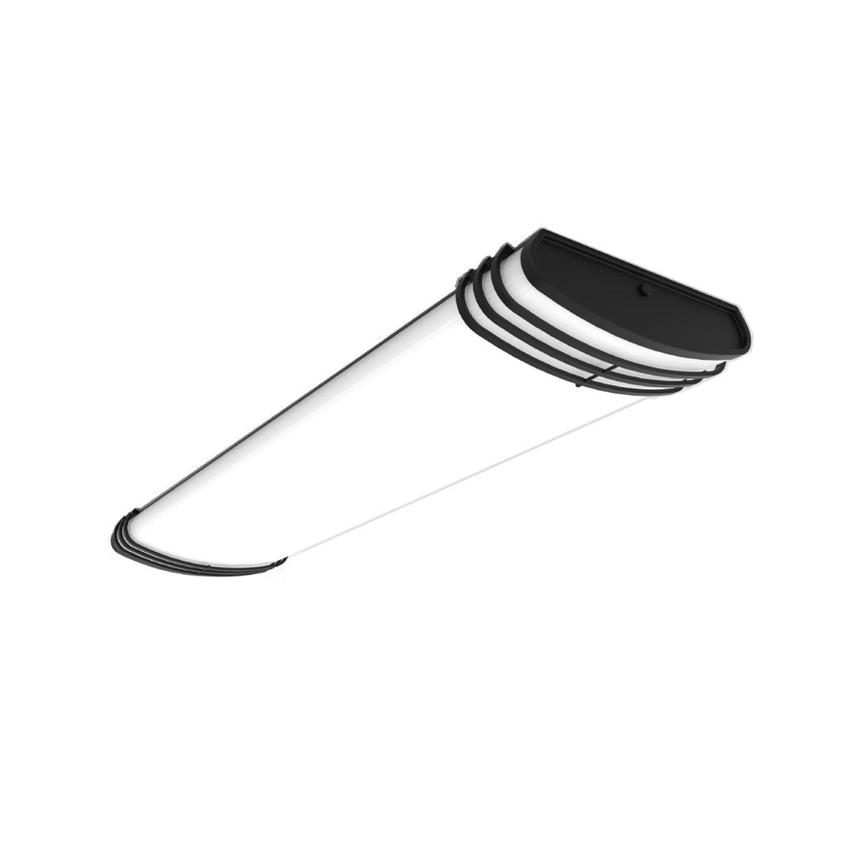 Good Earth Lighting Majestic 5 CCT 1-Light 46.1-in Black LED Flush Mount Light ENERGY STAR