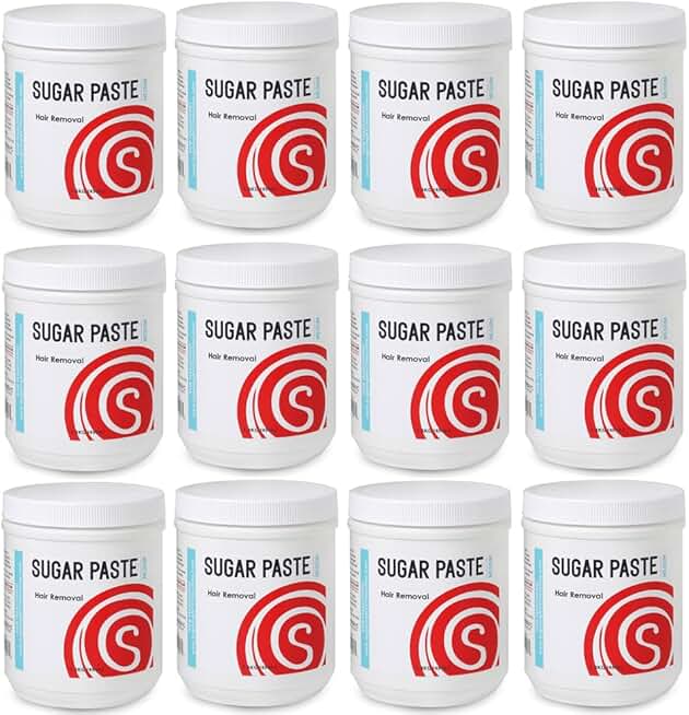 [MEDIUM] Sugaring NYC Wholesale Sugaring Paste Package of 12 Medium, 45oz Jars