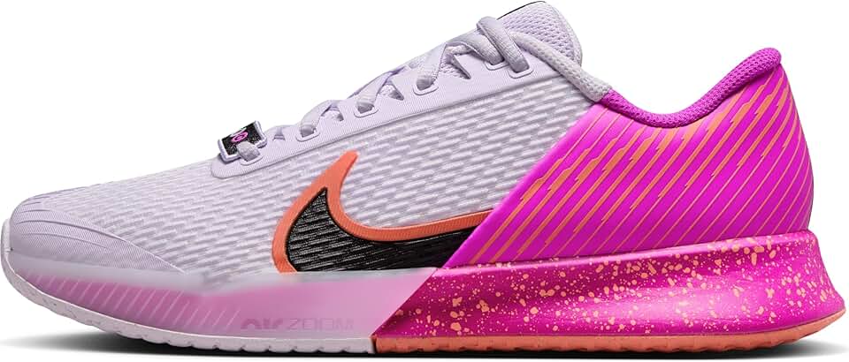 NikeCourt Vapor Pro 2 Premium Women's Hard Court Tennis Shoes (FQ7267-500, Barely Grape/Vivid Grape/Light Wild Mango/)
