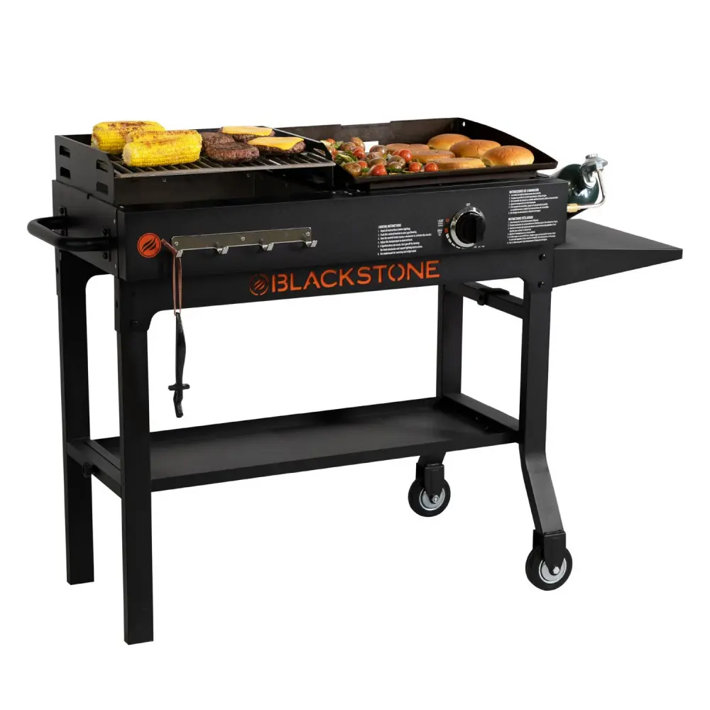 Blackstone Duo 17 Propane Griddle and Charcoal Grill Combo