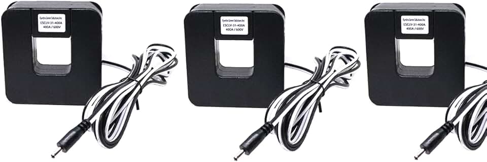 Current Sensor|Set of 3 (three) 400A Steel CTs|OD = 3.25