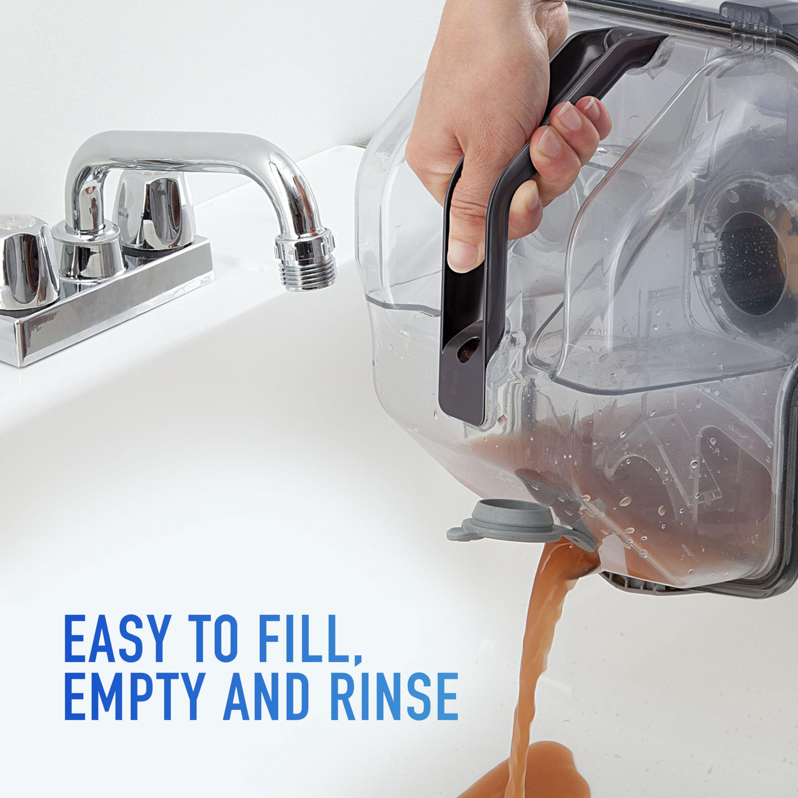 Hoover PowerScrub Deluxe Carpet Cleaner Machine, Upright Shampooer, FH50150NC, Red