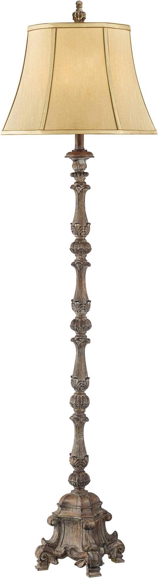 Regency Hill Rustic French Country Traditional Style Floor Lamp Standing 62