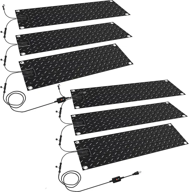 6 Pcs Tinideya Snow Melting Walkway Mat, 10