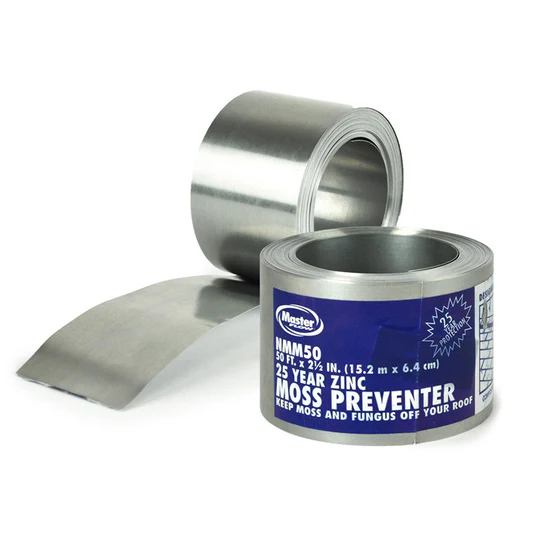 LL BUILDING PRODUCTSMaster Flow Zinc Silver Roof Flashing Roll 600 L x 2.67 W in. for Protection Against Moss and Fungus