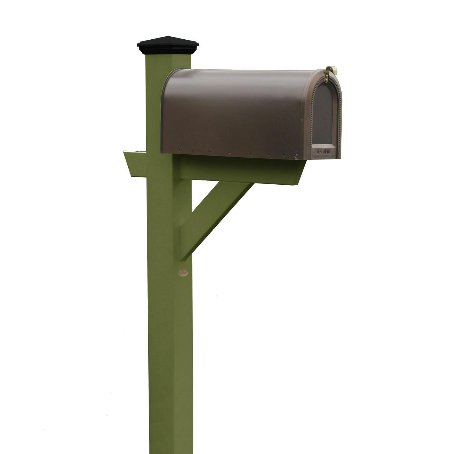 highwood Green Mount Mailbox Post
