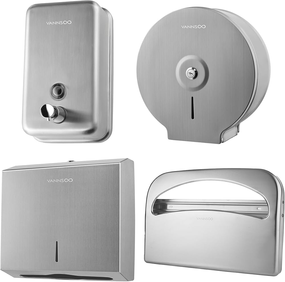 Wall Mounted Soap Dispenser, Toilet Paper Dispenser