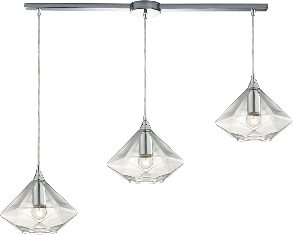 10440/3L Pendant Light, Polished Chrome