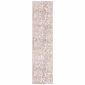 SAFAVIEH Madison Grey/Beige 2 ft. x 14 ft. Geometric Medallion Runner Rug