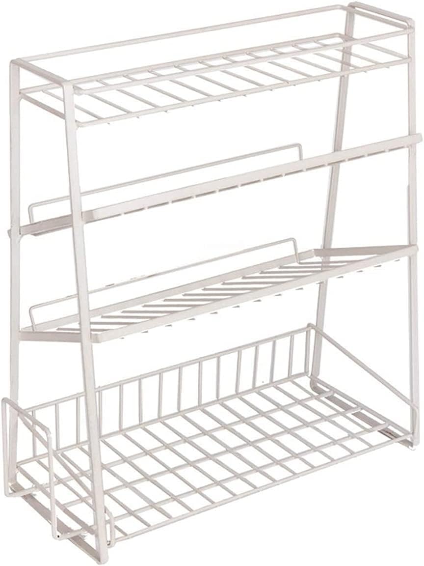 Kitchen and Bathroom Racks Household Iron Art Racks Multi-layer Spice Jars Kitchen Household Beverage Storage Racks