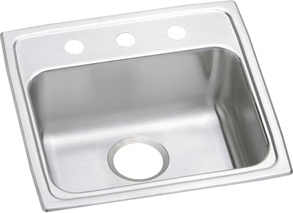 Elkay Lustertone Classic LRAD1918551 Single Bowl Drop-In Stainless Steel ADA Sink