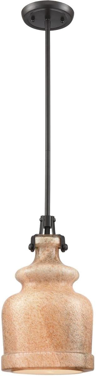 60135/1 Sheffield 8'' Wide 1-Light Mini Pendant in Oil Rubbed Bronze