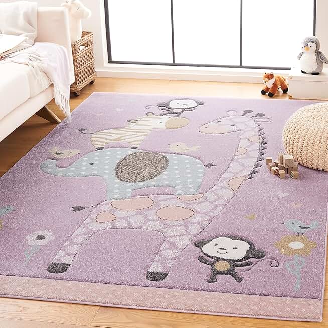 SAFAVIEH Carousel Kids Collection Area Rug - 6'7