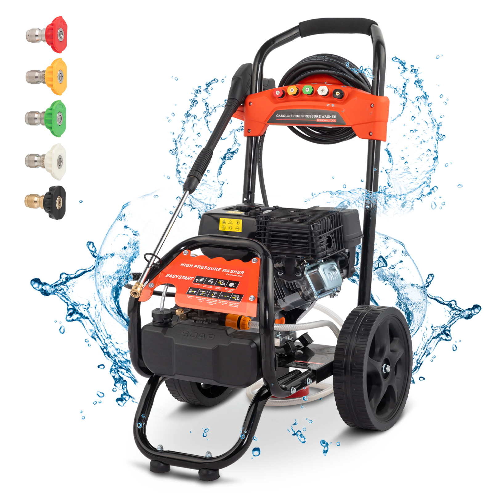 Ktaxon 212CC Gas Pressure Washer, 3200 PSI and 2.4 GPM, for Cars/Fences/Driveways/Homes/Patios
